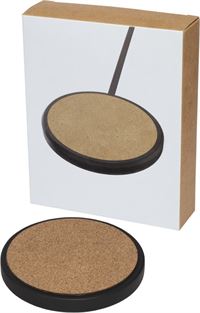 BASE RICARICA WIRELESS 10W IN ROCCIA E SUGHERO